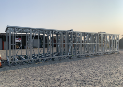 modular home construction - steel frames